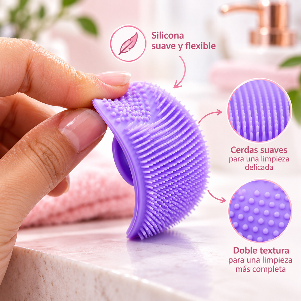 Cepillo Facial de Silicona para Limpieza | CLARIVEO SKIN